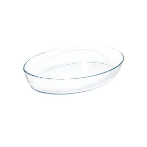 Assadeira oval em vidro Casíta 25,8x18x6cm 1,6 litro incolor
