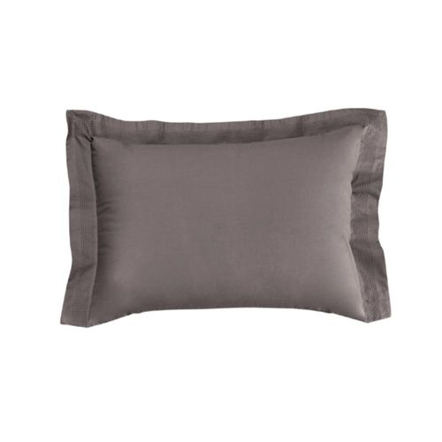 Jogo de fronhas 2 peças Trussardi Bertoni 200 fios 50cmx70cm Ardósia Jogo de fronhas 2 peças Trussardi Bertoni 200 fios 50cmx70cm Ardósia