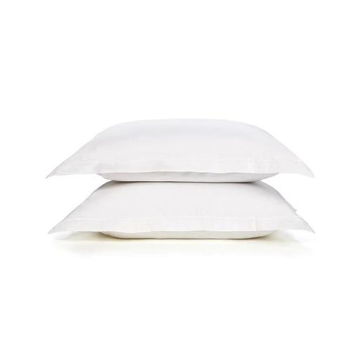 Jogo de fronhas 2 peças Trussardi Galieno 300 fios 100% Algodão 50cmx90cm Branco