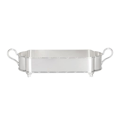 Centro de mesa oval Silverlux Croise 45x18,5x11cm Centro de mesa oval Silverlux Croise 45x18,5x11cm