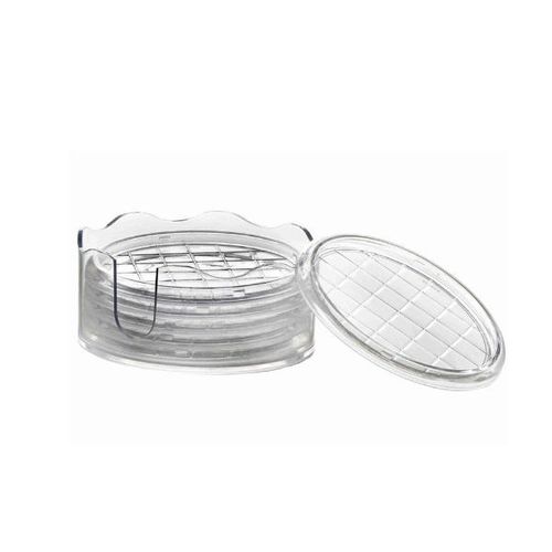 Porta-copos em acrílico Ricasa 11x4,5cm 7 peças