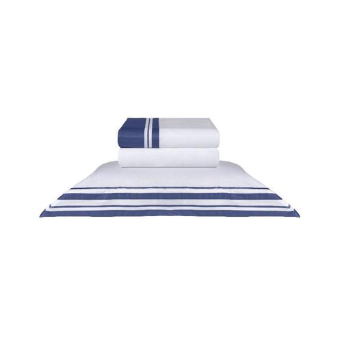 Jogo de lençol Naturalle Palace 400 fios king indigo Jogo de lençol Naturalle Palace 400 fios king indigo