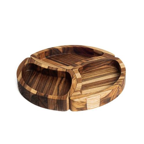 Petisqueira em madeira Monte Novo Paradise 30x30x3,5cm Petisqueira em madeira Monte Novo Paradise 30x30x3,5cm