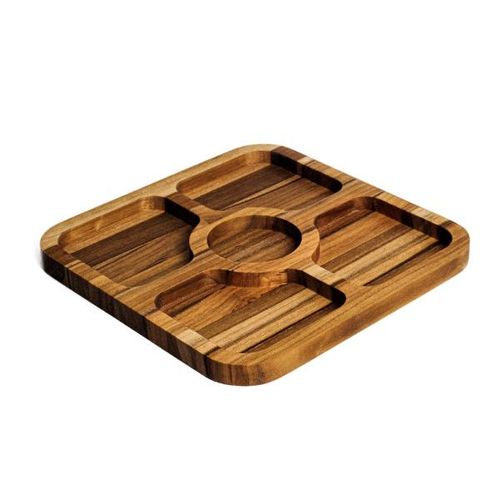 Petisqueira em madeira Monte Novo Atlanta 28x28x2cm Petisqueira em madeira Monte Novo Atlanta 28x28x2cm