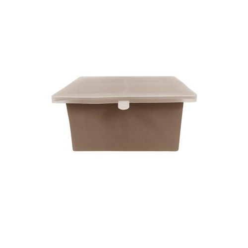 Forma para gelo em silicone com tampa Uny Gift 11x5cm marrom Forma para gelo em silicone com tampa Uny Gift 11x5cm marrom