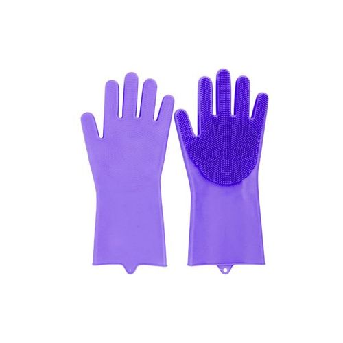 Jogo de luvas com esponja Uny Gift 33cm 2 peças roxo Jogo de luvas com esponja Uny Gift 33cm 2 peças roxo