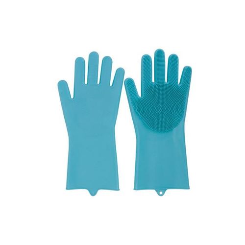 Jogo de luvas com esponja Uny Gift 33cm 2 peças azul Jogo de luvas com esponja Uny Gift 33cm 2 peças azul