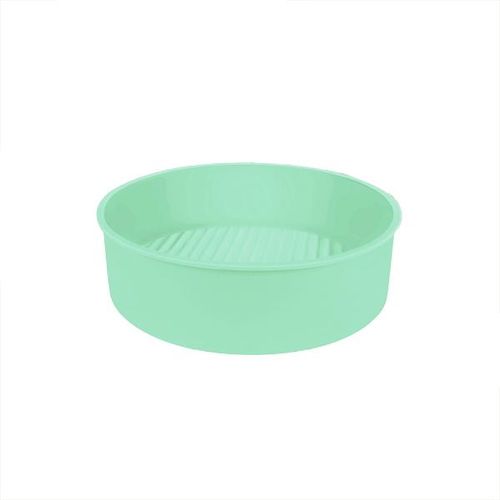 Forma para bolo redonda em silicone Uny Gift 21cm verde