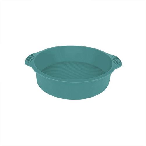Forma para bolo redonda em silicone Uny Gift 22cm verde Forma para bolo redonda em silicone Uny Gift 22cm verde