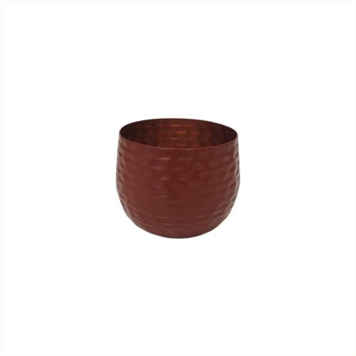 Vaso em metal Serra Negra 7x8,5cm marrom Vaso em metal Serra Negra 7x8,5cm marrom
