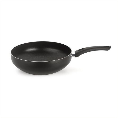 Frigideira wok em alumínio Multiflon Gourmet 24cm preta