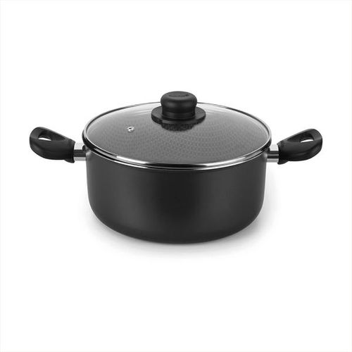 Caçarola em alumínio Multiflon Gourmet 22cm preta