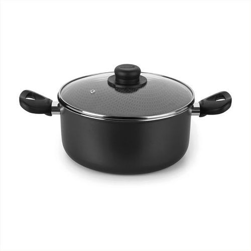 Caçarola em alumínio Multiflon Gourmet 24cm preta