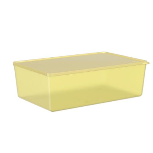 Pote em plástico Coza Basic 4,5 litros amarelo elétrico