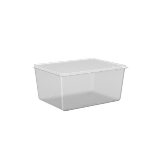 Pote em plástico Coza Basic 2,2 litros natural