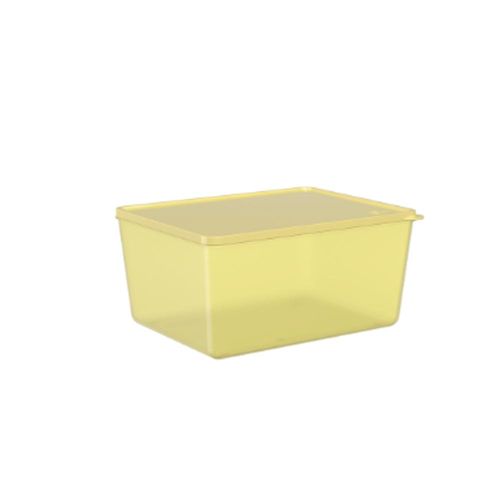 Pote em plástico Coza Basic 2,2 litros amarelo elétrico