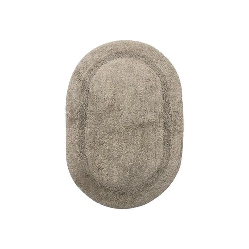 Tapete Domani Solid Plain Oval 45cmx65cm Areia Tapete Domani Solid Plain Oval 45cmx65cm Areia