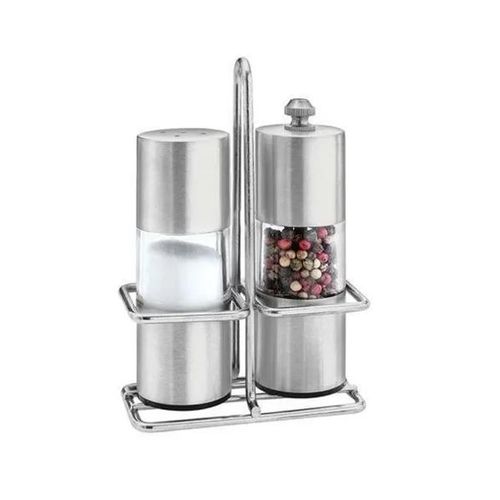 Jogo moedor de pimenta e saleiro em inox Uny Gift 2 peças Jogo moedor de pimenta e saleiro em inox Uny Gift 2 peças