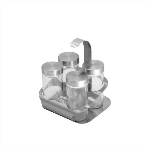Jogo porta-condimentos com suporte Uny Gift 4 peças Jogo porta-condimentos com suporte Uny Gift 4 peças