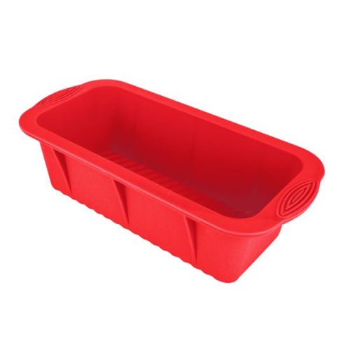 Forma retangular em silicone Uny Gift 25,5x12cm vermelha