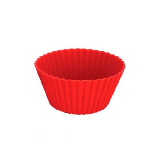 Jogo formas redondas silicone Uny Gift 6cm 12 peças vermelho Jogo formas redondas silicone Uny Gift 6cm 12 peças vermelho