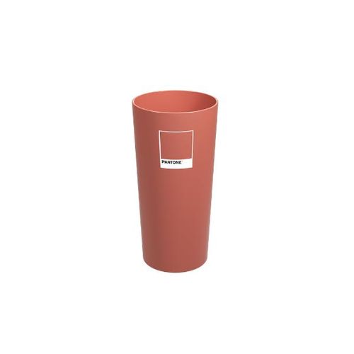 Copo cônico em plástico Coza Casual 500ml coral