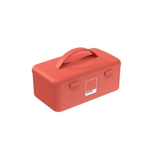 Necessaire em plástico Coza Mega 23,7cm coral