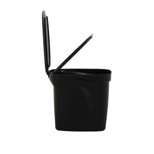 Lixeira em polipropileno Tramontina Compact 7L preta Lixeira em polipropileno Tramontina Compact 7L preta