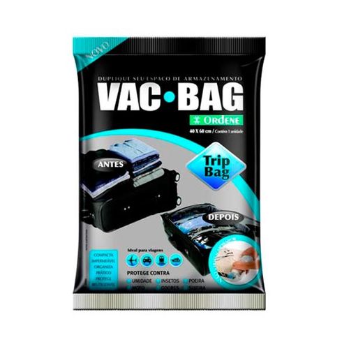 Saco plástico para armazenamento Ordene Trip Bag 60x40cm