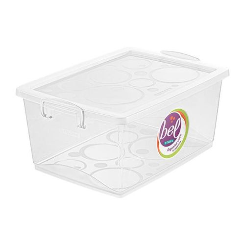 Organizador em plástico com trava Ordene 15L
