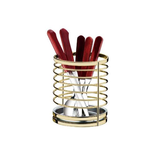 Suporte para utensilios e talheres em aço carbono Future Capriccio 13,5cm dourado Suporte para utensilios e talheres em aço carbono Future Capriccio 13,5cm dourado