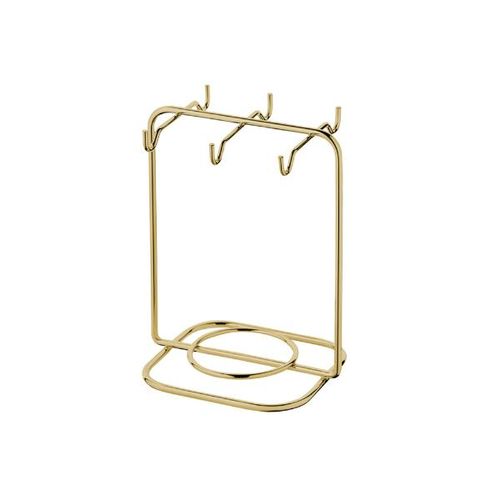 Suporte para xícaras e pires chá em aço carbono Future Caffè 22,5cm dourado Suporte para xícaras e pires chá em aço carbono Future Caffè 22,5cm dourado