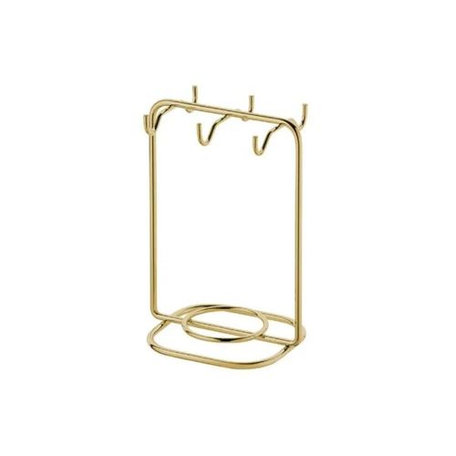 Suporte para xícaras e pires café em aço carbono Future Caffè 20,5cm dourado Suporte para xícaras e pires café em aço carbono Future Caffè 20,5cm dourado
