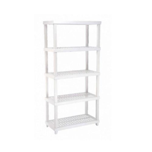 Estante em plástico Ordene com 5 prateleiras para 250kg Estante em plástico Ordene com 5 prateleiras para 250kg