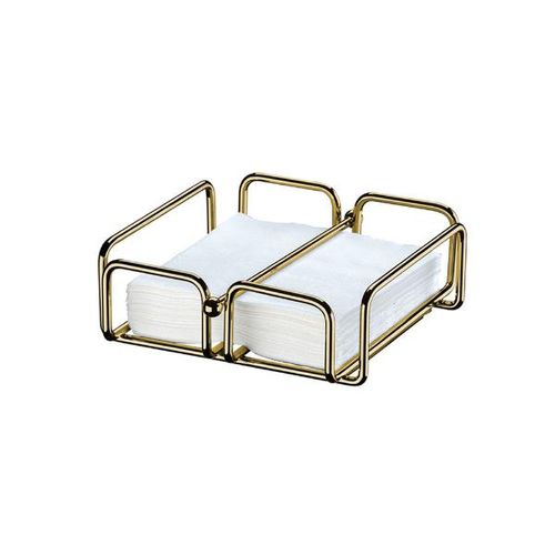 Porta Guardanapos em aço carbono Future 19cm dourado