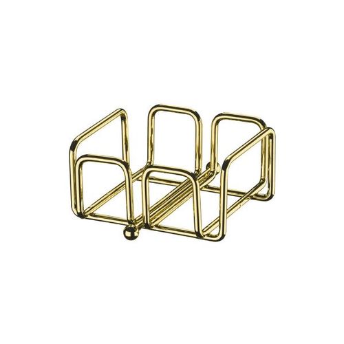 Porta Guardanapos em aço carbono Future 14cm dourado Porta Guardanapos em aço carbono Future 14cm dourado