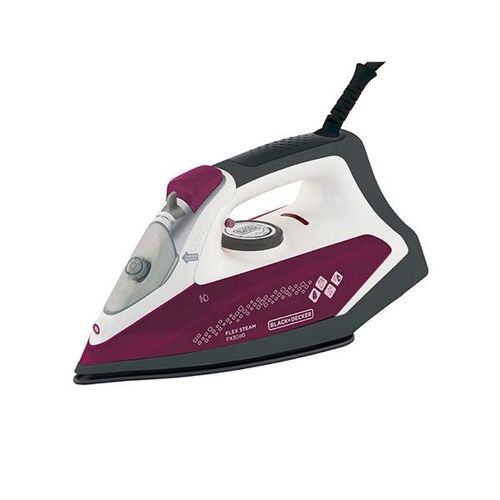 Ferro a vapor com antigotejamento Black+Decker 127v rosa