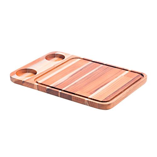 Tábua de corte de madeira Woodart Teca 38x25cm Tábua de corte de madeira Woodart Teca 38x25cm