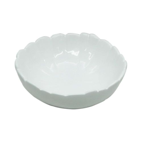 Centro de mesa em cerâmica Lyor Banana Leaf 15x5,5cm branco Centro de mesa em cerâmica Lyor Banana Leaf 15x5,5cm branco