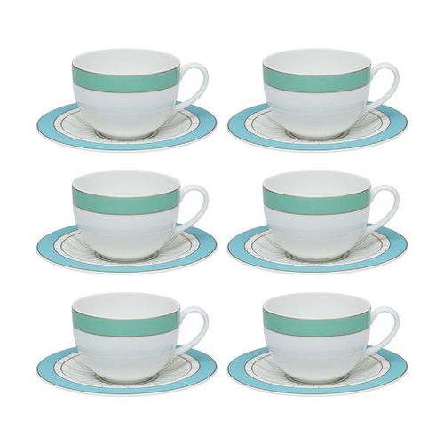 Jogo de xícaras chá em porcelana Strauss Mariè 270ml 6 peças Jogo de xícaras chá em porcelana Strauss Mariè 270ml 6 peças
