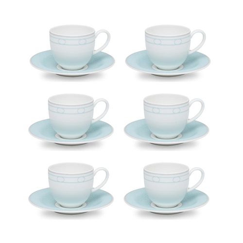 Jogo de xícaras café em porcelana Strauss Hera 110ml 6 peças