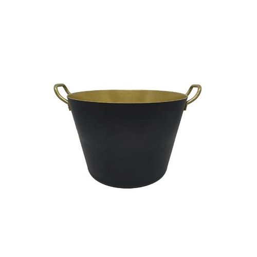 Balde em alumínio Alumiart Festa 18x27x12cm black Balde em alumínio Alumiart Festa 18x27x12cm black