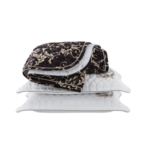 Colcha Ravini Kacyumara 300 fios king Lazio 2,60mx2,80m estampado Colcha Ravini Kacyumara 300 fios king Lazio 2,60mx2,80m estampado