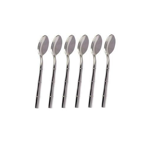Jogo de colheres para café Fracalanza Steel Wood 6 peças