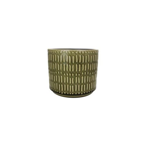 Cachepot em cerâmica Mart pequeno 10,5x12cm oliva Cachepot em cerâmica Mart pequeno 10,5x12cm oliva