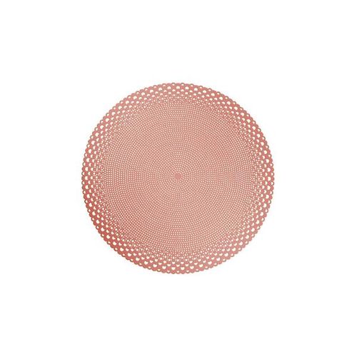 Lugar americano redondo em plástico Lyor Sussex 38cm rose Lugar americano redondo em plástico Lyor Sussex 38cm rose