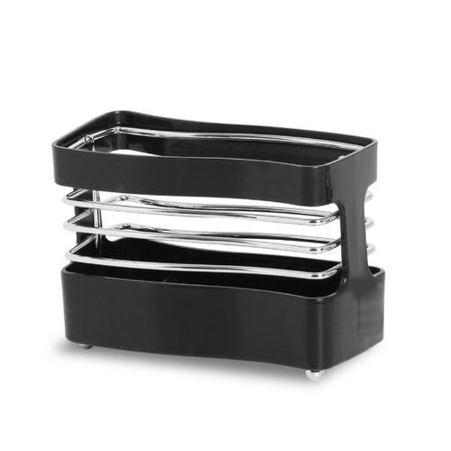 Porta-guardanapos em plástico Niquelart 15cm preto Porta-guardanapos em plástico Niquelart 15cm preto