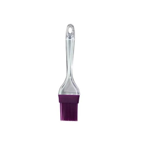 Pincel de silicone com cabo em acrílico Uny Gift roxo Pincel de silicone com cabo em acrílico Uny Gift roxo