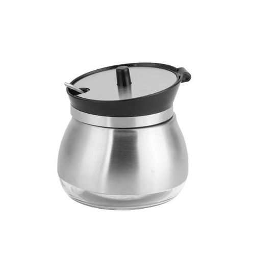 Açúcareiro em inox com colher Uny Gift Açúcareiro em inox com colher Uny Gift