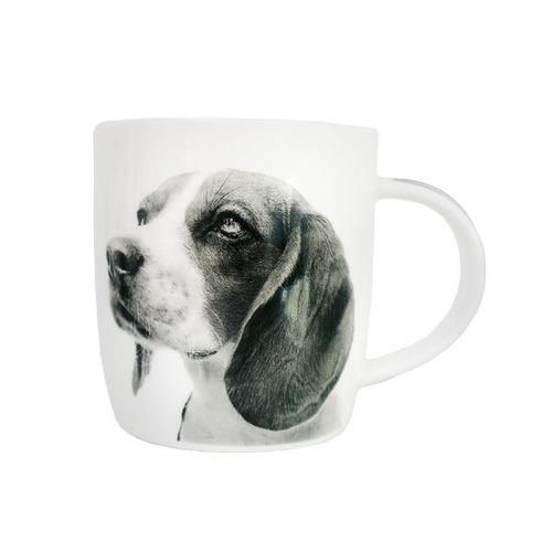 Caneca em porcelana I Love Dogs Beagle C 320ml branca Caneca em porcelana I Love Dogs Beagle C 320ml branca